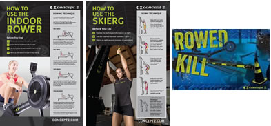 CrossFit Rowed Kill and How To Posters